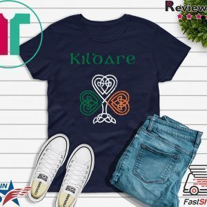 County Kildare Shamrock Ireland Flag, craic and ceol, Tee Shirts