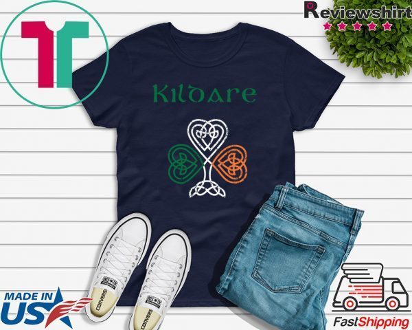 County Kildare Shamrock Ireland Flag, craic and ceol, Tee Shirts