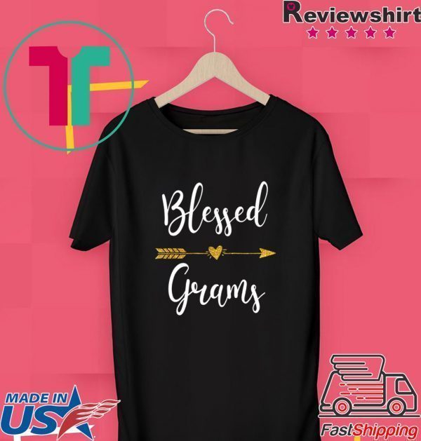 Cute Gold Arrow Blessed Grams Thanksgiving Tee Shirts