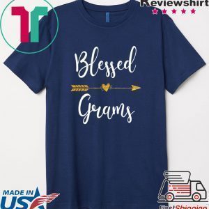 Cute Gold Arrow Blessed Grams Thanksgiving Tee Shirts