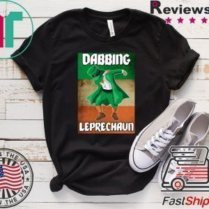 Dabbing Leprechaun Funny St Patrick’s Day Irish Flag Tee Shirts