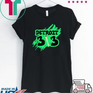 Detroit 313 Smoking Marijuana Joint Weed Motor City Tee Shirts