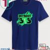 Detroit 313 Smoking Marijuana Joint Weed Motor City Tee Shirts