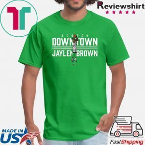 Downtown Jaylen Brown Boston Hoops Tee Shirt