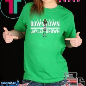 Downtown Jaylen Brown Boston Hoops Tee Shirt