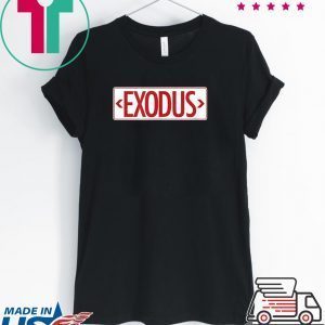 Exodus Exit Sign Haggadah Seder Plate Passover Matza Feast Tee Shirts