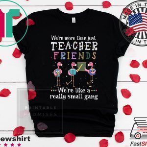 Flamingo We're More Than Just Teacher Friends Tee Shirts