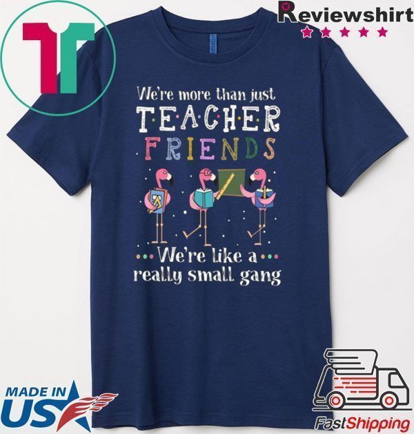 Flamingo We're More Than Just Teacher Friends Tee Shirts