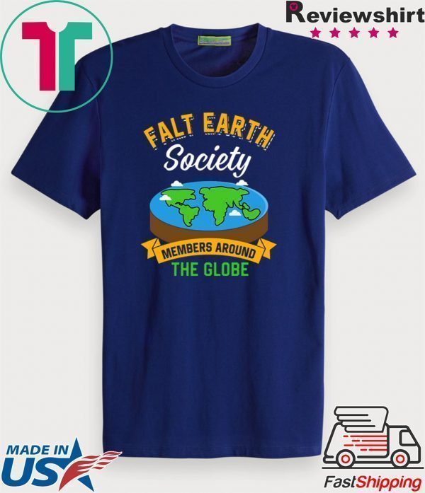 flat earth society tshirt