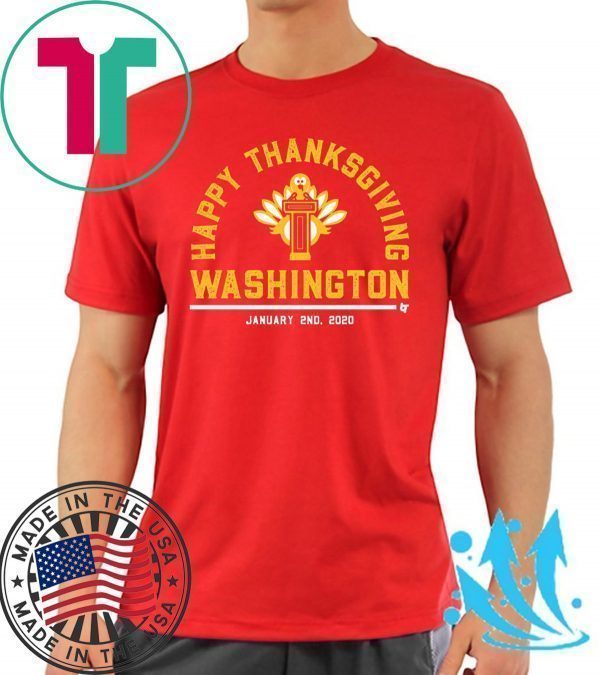 Happy Thanksgiving Washington Football Tee Shirts