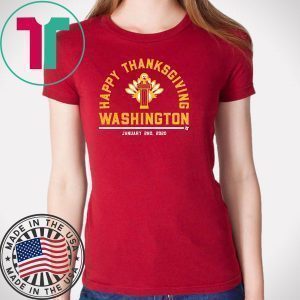 Happy Thanksgiving Washington Football Tee Shirts