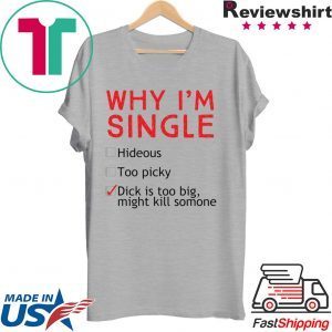 Hollywood Thread Why I’m Single Funny Check List Tee Shirts