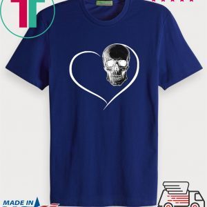 I Love Skull Heart Tee Shirt