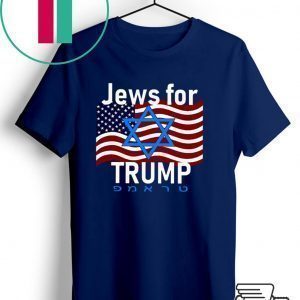 Jews For Trump American Flag Tee Shirts