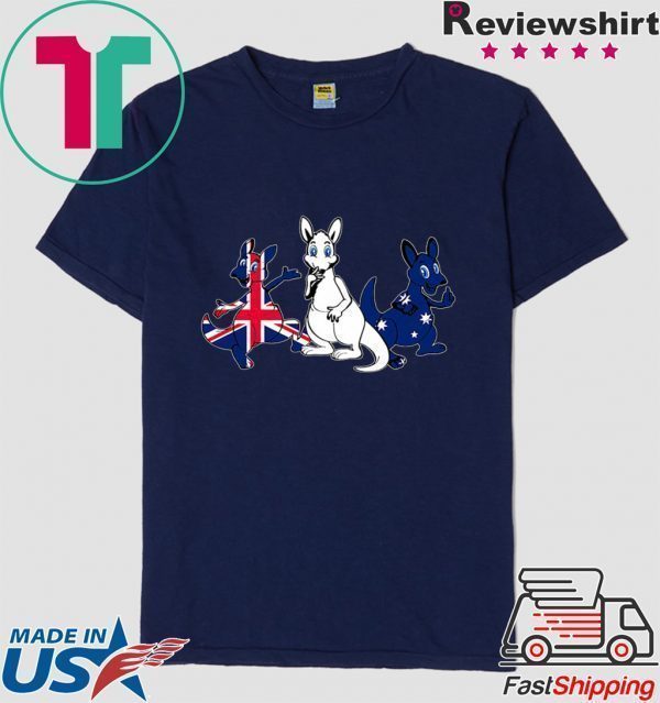 Kangaroo Australia Flag Shirt