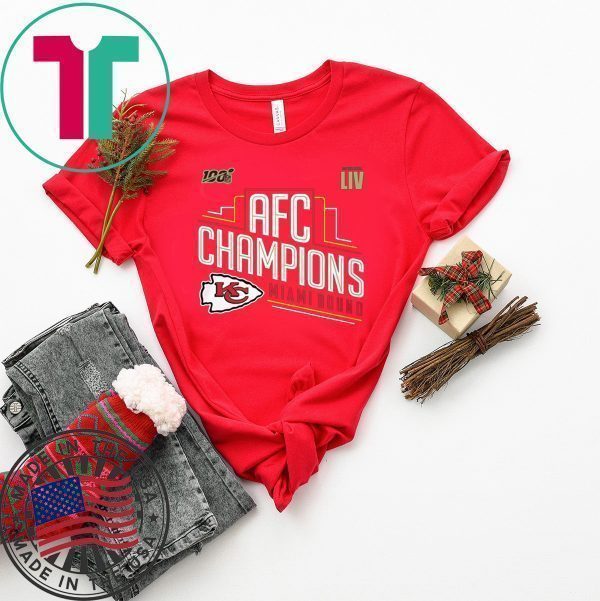 Kansas City Chiefs 2019 AFC Champions Official T-Shirt