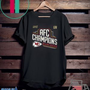Kansas City Chiefs 2019 AFC Champions Official T-Shirt