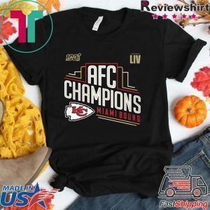 Kansas City Chiefs 2019 AFC Champions Tee Shirts