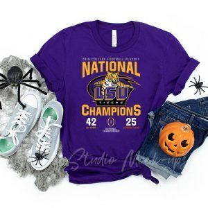 LSU Nationals Championship 2020 With Scores Tee Shirts