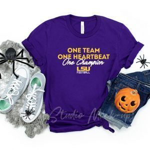 LSU One Team, One Heartbeat, One Champion Tee Shirts