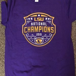 LSU Tigers Football Playoff 2019 National Champions Tee Shirts