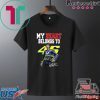 My heart belong to Valentino Rossi signature Tee Shirt