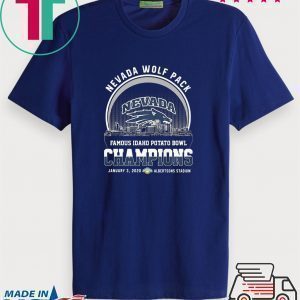 Nevada wolf pack famous idaho potato bowl champions january 3, 2020 albertsons stadium Tee Shirts