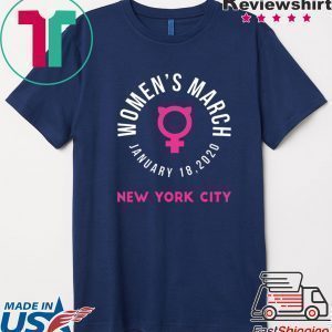 New York Women's March 2020 January Tee Shirts