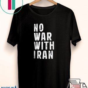 NoWarWithIran No War With Iran Tee Shirt