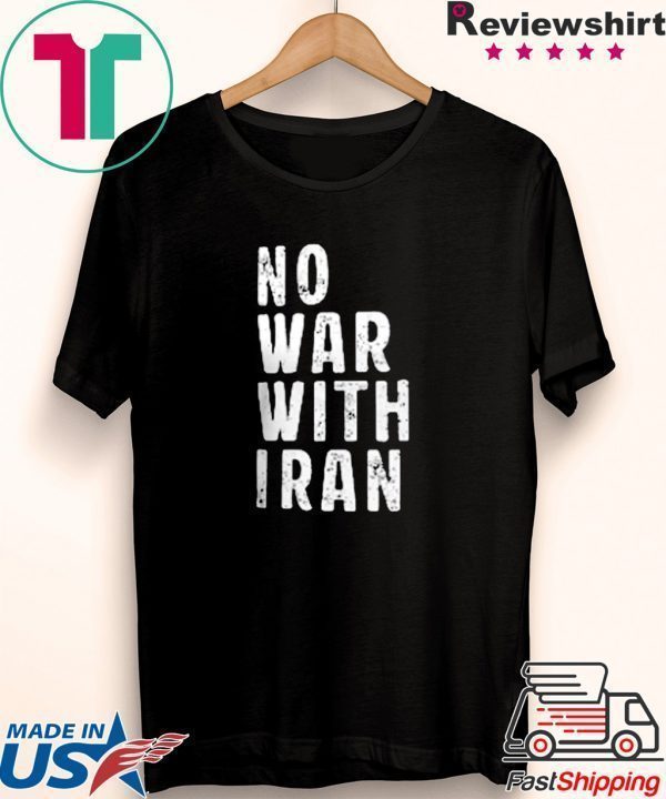 NoWarWithIran No War With Iran Tee Shirt