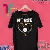 Nurse Love Steelers it's a work of heart Tee Shirts