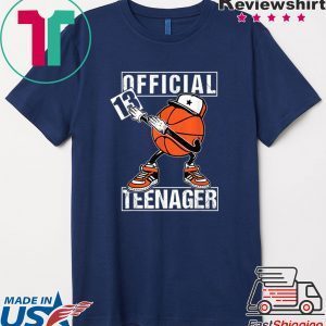 Official Teenager 13th Birthday Dab Basketball Player Tee Shirts