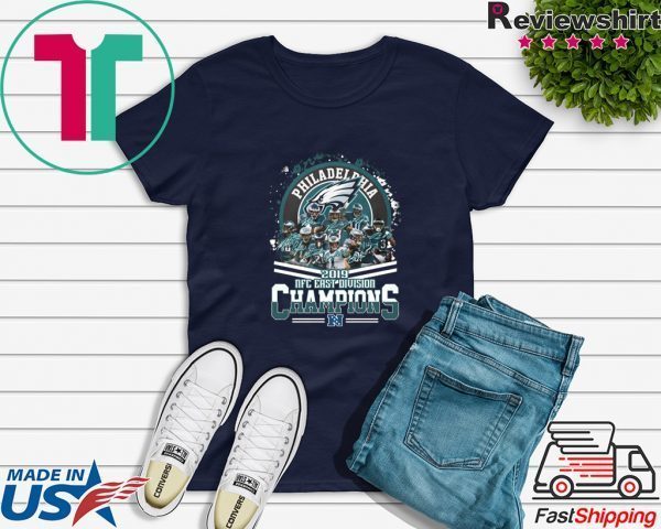 Philadelphia Eagles 2019 NFC East Division Champions Tee Shirts