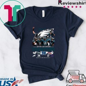 Philadelphia Eagles 2019 Nfc East Division Champions Eagles Vs Giants Tee Shirts