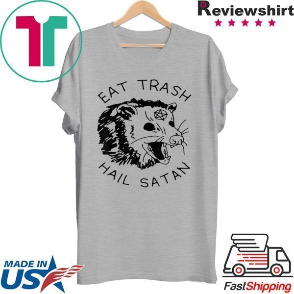 Possum Eat Trash Hail Satan Tee Shirt