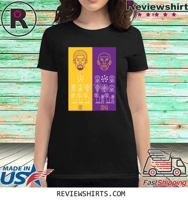 RIP Kobe Bryant 824 Achievements Tee Shirt