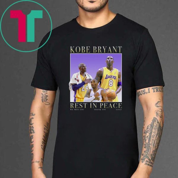 Rip Kobe rest in peace tee shirt