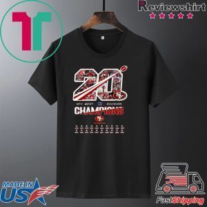 San Francisco 49ers 20 Nfc West Division Champions Shirt