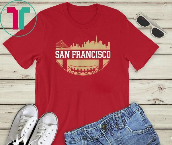 SF Football The City Vintage Skyline Tee Shirt