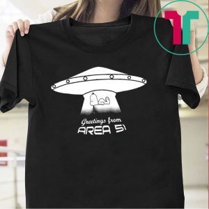 Snoopy Greeting from Area Si Tee Shirts