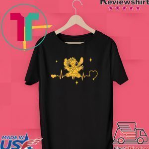 The Stitch heartbeat Rhinestone Tee Shirt
