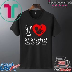 teve The Missionary I Heart Love Life Anti Abortion Tee Shirts