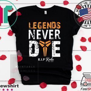 24 Basketball Legend Mamba Forever Memorial Tee Shirt