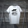 A COW A PIG AND A CHICKEN WALK INTO A BAR-B-Q THE END TEE SHIRTS