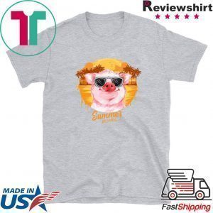 A Pig And Sunglasses Summer Paradise Tee Shirts