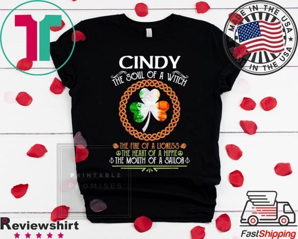 CINDY the soul of a witch mermaid st patricks day Tee Shirt