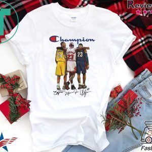 Champions Kobe Bryant Michael Jordan LeBron James Signatures Tee Shirts