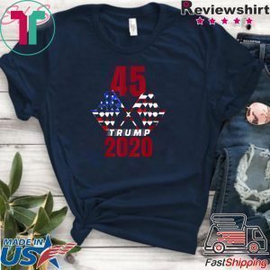 Checkered Flag 45 for Trump 2020 Tee Shirts