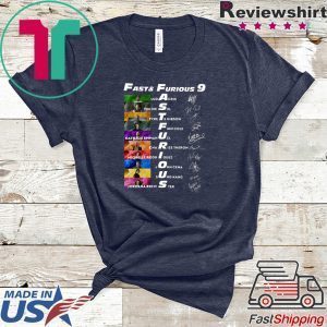Fast And Furious 9 Ludacris Vin Diesel Tyrese Gibson Finn Cole Nathalie Emmanuel Signatures Tee Shirts