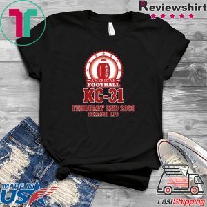Football Bowl Game Super Final Score KC-31 the winner 2020 Tee Shirts